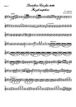 Mozart Cosi fan tutte Duet 'Fra gli amplessi' for Soprano, Tenor and String Quartet