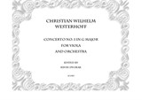 Christian Wilhelm Westerhoff Viola Concerto No.1 in G major (Score and Parts)