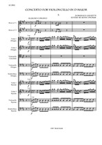Lanzetti Cello Concerto in D major – Full Score