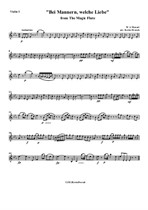Mozart Duet 'Bei Männern, welche Liebe fühlen' from The Magic Flute, for Soprano, Baritone and String Quartet